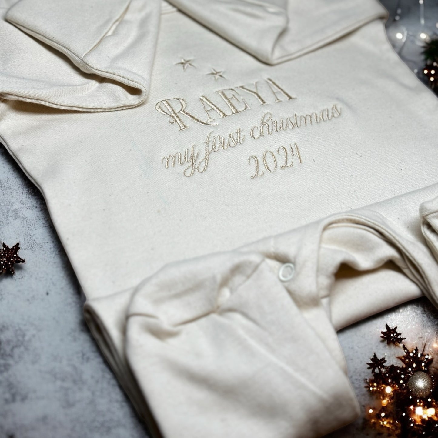 Personalised My First Christmas Onesie