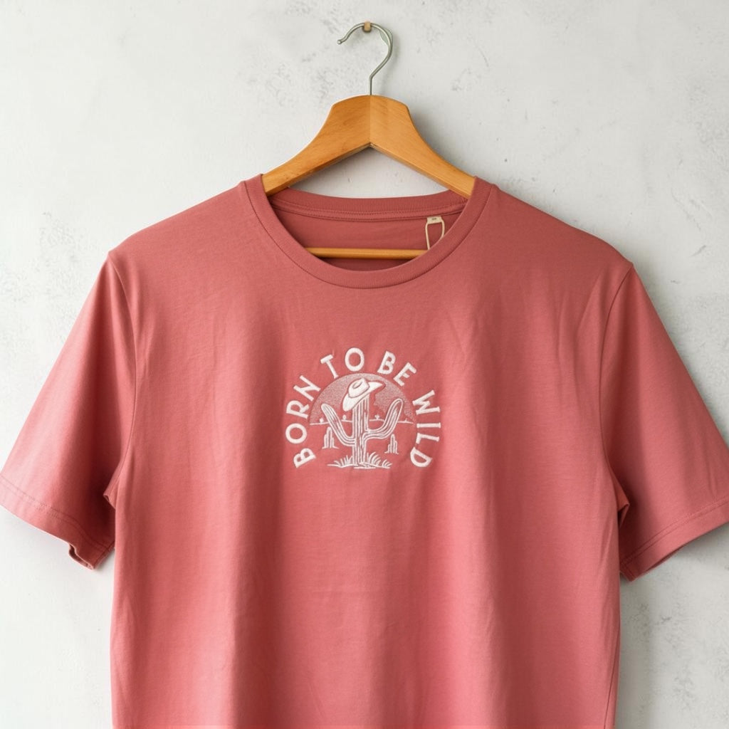 Born to be Wild Embroidered T-Shirt