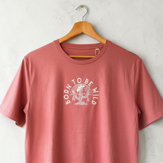 Born to be Wild Embroidered T-Shirt